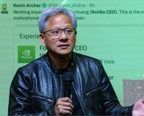 Nvidia CEO Jensen Huang, a billionaire, has included roles as a waiter and busboy in his work experience on LinkedIn